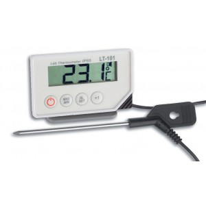 Splash Proof Thermometer with Alarm and Pointed Probe